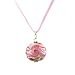 Murano Glass Pendant - Rose Pink