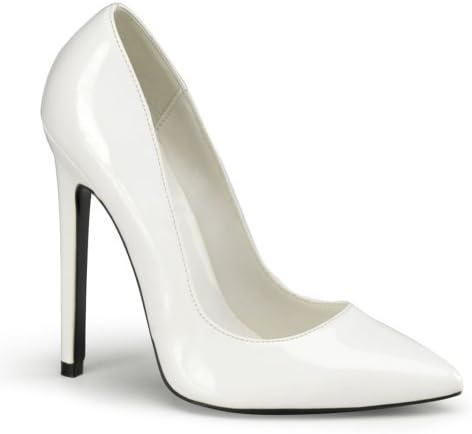 5 Inch High Heel Dress Shoes Classic Pumps Women's Sexy Shoes Size: 7 Colors: White