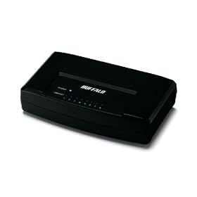 BUFFALO 10/100M�Ή� �X�C�b�`���OHub �u���b�N LSW3-TX-8EP/BK