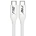 RND Type-C (USB-C 3.1) 3.3ft Cable (Charge 3A/Data Sync 10Gbps) compatible: Apple MacBook, Google Pixel, LG, Moto, OnePlus, Samsung Galaxy (S9, S8, Note) and all Type C devices (white)