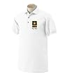 Personalized custom embroidered U.S. Army star design on polo shirt