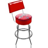 NHL Washington Capitals Padded Bar Stool with Back