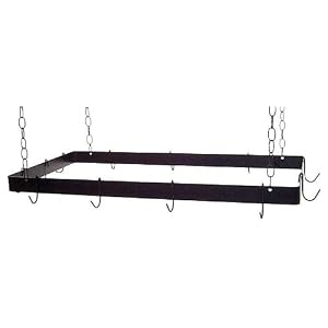 Grace 36 inch Butchers Pot Rack with Hooks and Chain