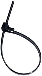 XMJ Releasable &amp; Reusable 100pcs- 8" 50 Lbs Tensile Strength, Standard Duty Nylon Cable Ties, UV Black
