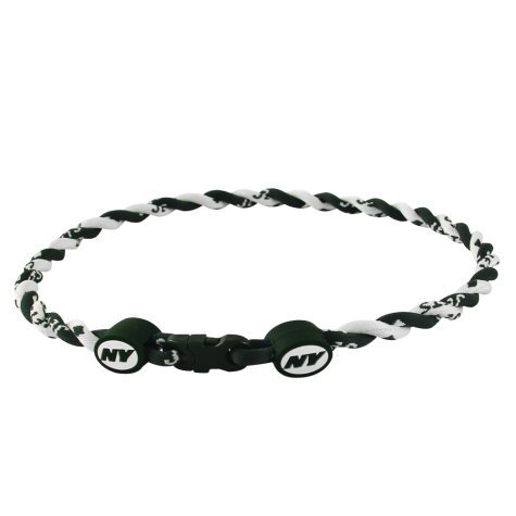 Eagles Wings New York Jets Youth Titanium Twist Necklace