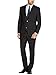 Gino Valentino Men's Two Button Side vents Jacket 2 Piece Modern Suit