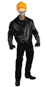  Ghost Rider w/ Latex Mask Adult Costume