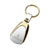 Lincoln Logo Gold Tear Drop Key Chain