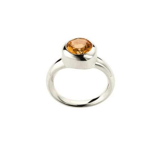 BREIL JEWELS LUCI SILVER RING W/YELLOW CITRINE #14 BJ0878 Preisvergleich