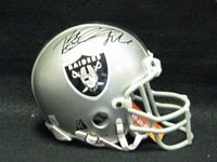 Woodson, Rod Autographed/Hand Signed Oakland Raiders Authentic Mini Helmet