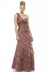 Chiffon/Taffeta/Tulle Mermaid Crystal Applique Lace Crystals Beaded Prom Dress/Quinceanera Dress 
