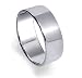Polished Sterling Silver 8mm wide Mens Band Ring Size 9