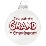 Grand Grandparents Glass Ornament