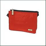 GloveIt Red Clear Dot Zip Accessory Bag