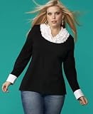 INC International Concepts? Plus Size Layer-Look Ruffled Top