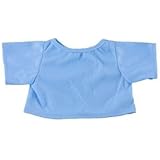 Light Blue T-Shirt Outfit Teddy Bear Clothes Fit 14" - 18" Build-a-bear, Vermont Teddy Bears, and Make Your Own Stuffed Animals