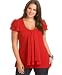 Apparel : Nine West Plus Size Flutter-Sleeve Top with Ascot