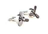Airplane Propeller Cufflinks by Cracked Pepper