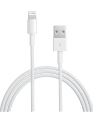 Wireless: Apples 3ft Apple USB to Lightning Cable for iOS 7 2nd Generation Apple Lightning Compatible (iOS 7 Compatible) Adapter Designed to Sync and Charge iPhone 5, iPhone 5S, iPhone 5C, iPad Mini, iPad Mini 2, iPad Air, iPad 4th Generation, iPod Nano (7th Generation), iPod Touch (5th Generation 16GB, 32GB, 64GB) (White) - K2 Squared Products