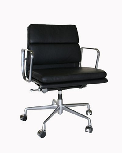 Modern High Quality Black Full Leather Adjustable Office Chair