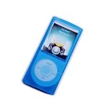 NEW BLUE SILICONE CASE FOR THE NEW APPLE iPOD NANO 4G 4TH GENERATION 8GB 16GB (Nano-Chromatic 2008) + EXCLUSIVE NEW BLUE NECK STRAP