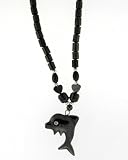 Hematite Necklace 16-18 Inches in Length - Dolphin