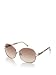 Karl Lagerfeld Women's Wire Rimmed Sunglasses, Satin Gold, One Size