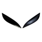 01-03 Honda Civic Headlights Eyelids Eyebrows Black 02 by AutoGrimmig