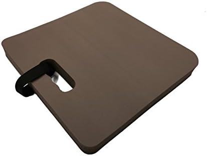 Brown Thick Seat Cushion with Holding Handle and Velcro Strap