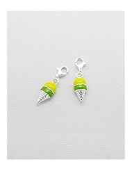 Colored Enamel Charm In 92.5 Sterling Silver