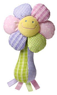 Childrens Toyshop  Toys : Plush Little Bloomers Rattle 5"