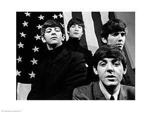 ポスター アノニマス ザ・ビートルズ アメリカ国旗