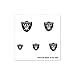 NFL Oakland Raiders 4-Pack Temporary Nail Tattoos
