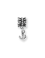 Nautical Anchor Charm in Silver for 3mm Charm Bracelets