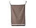 Urban Mom Door-Hanging Laundry Hamper with Stainless Steel Hooks - Coffee