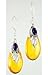 NEW Amber Drop with Amethyst Earrings (Earrings) title=