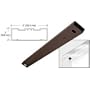 CRL Bronze Anodized 72" x 6" Double Door Header