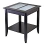 End Table With Frosted Glass