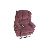 LC-590 Specialty Collection Large Wide Lift Chair - Quick Ship Fabric: Wine