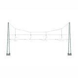 Marklin HO Catenary Cross Span Assembly for 4 Tracks by Marklin