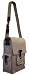 Kitchen & Housewares : Park B. Smith Cargo Canvas/Leather Double Bottle Wine Bag, Linen