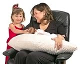 Luna Lullaby Bosom Baby Nursing Pillow Ivory Fuzzy Dot