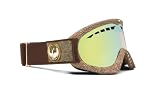 Dragon DXS Snow Goggles - Tweed Frame / Gold Ionized Lens / Tweed Gold Logo Patch Strap