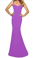 Satin Backless Spaghetti Strap Sheath Mermaid Evening Dress/Prom Dress 