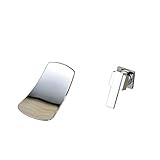 Rozin クロムめっき 流し台 シンク用 蛇口 滝型 トイレ 浴室用 じゃぐち 混合水栓 壁取り付け