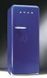 Review Smeg  / Smeg FAB28UBL 9.22 cu. ft. 50's Style Refrigerator with Antibacterial Interior, Ice Compartment and Adjustable Glass Shelves: Blue