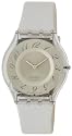 Swatch - SFK199 - Montre femme Panna Montata résine et cuir - Mouvement Quartz