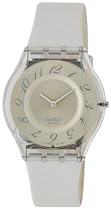Swatch - SFK199 - Montre femme Panna Montata résine et cuir - Mouvement Quartz