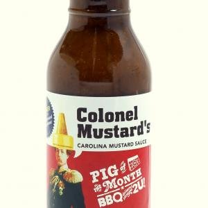 Award Winning Colonel Mustards Carolina Mustard Gourmet BBQ Sauce by Pig of the Month BBQ