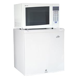 Summit MRF29L Black Combination Locking Refrigerator/Microwave with 1.8 Cu Ft Refrigeration Capacit
